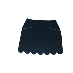 Monteau Scalloped Hem Skirt